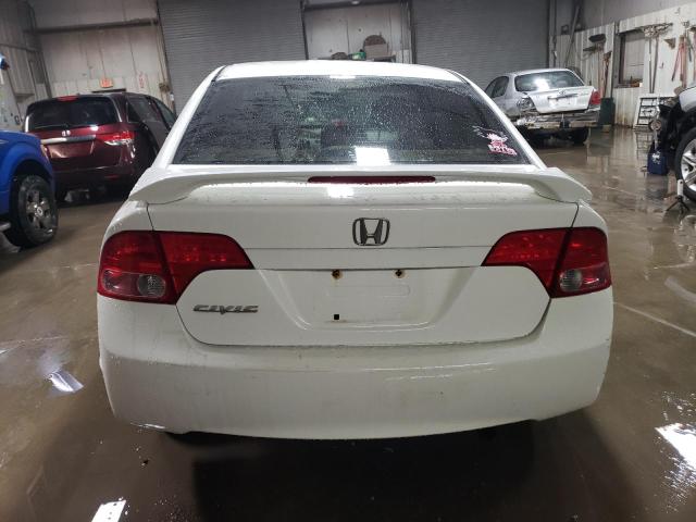 1HGFA169X8L091342 - 2008 HONDA CIVIC EXL WHITE photo 6