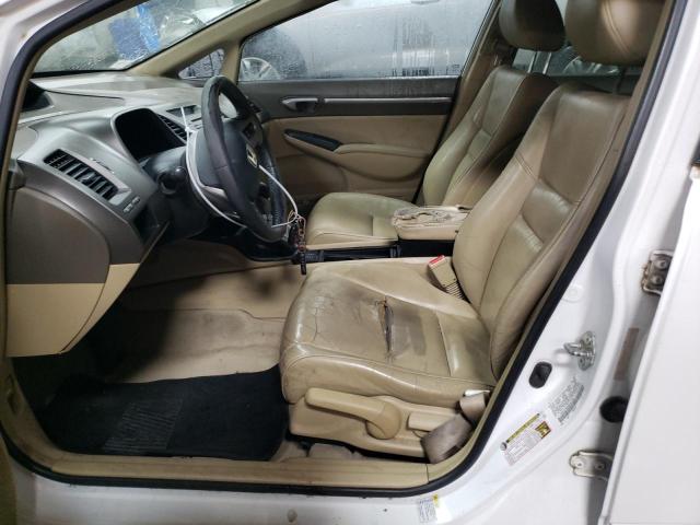 1HGFA169X8L091342 - 2008 HONDA CIVIC EXL WHITE photo 7