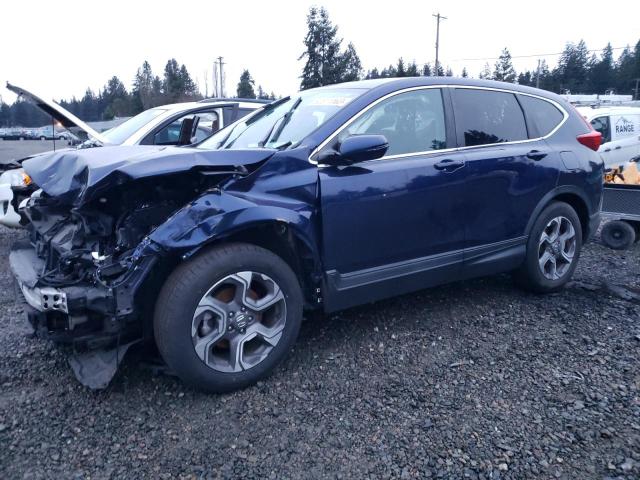 7FARW1H54JE015880 - 2018 HONDA CR-V EX BLUE photo 1