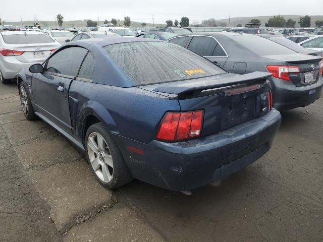 1FAFP40433F341383 - 2003 FORD MUSTANG BLUE photo 2