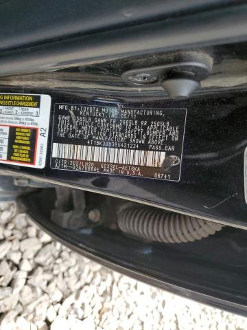 4T1BK3DB3BU421234 - 2011 TOYOTA AVALON BASE Чорний фото 12