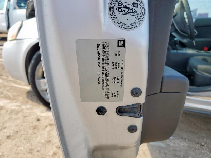 1G2ZG57B294211542 - 2009 PONTIAC G6 SILVER photo 12
