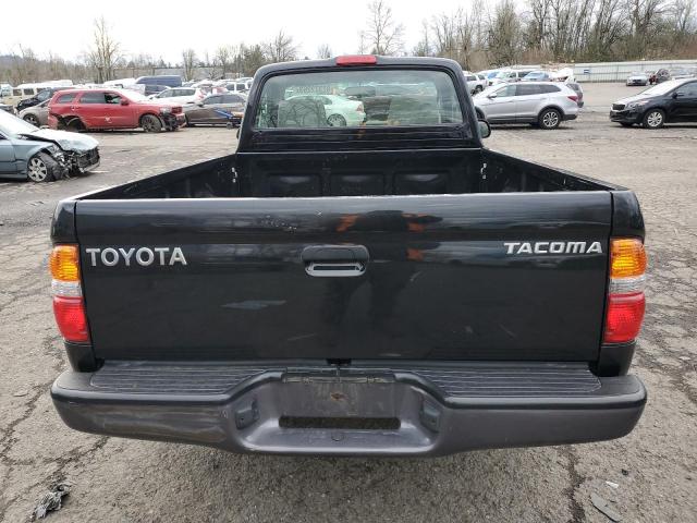 5TENL42N74Z453888 - 2004 TOYOTA TACOMA BLACK photo 6