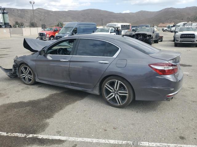 1HGCR2F50HA048302 - 2017 HONDA ACCORD SPORT გრაფიტი ფოტო 2