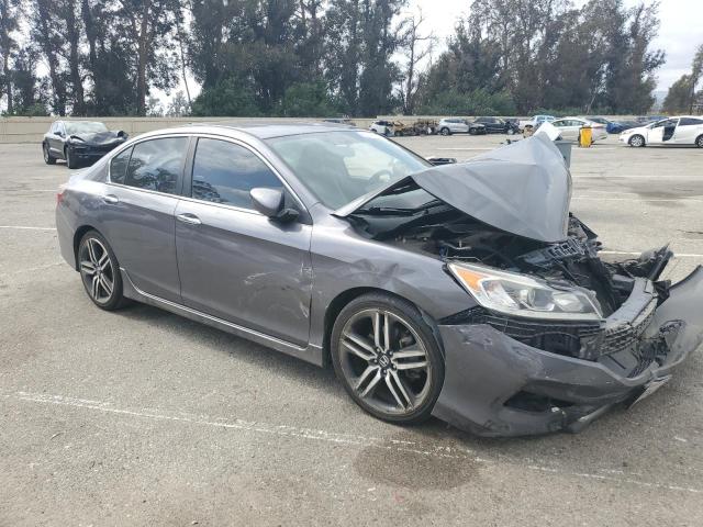 1HGCR2F50HA048302 - 2017 HONDA ACCORD SPORT გრაფიტი ფოტო 4