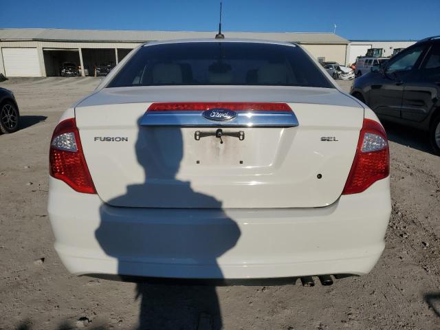 3FAHP0JA3CR273465 - 2012 FORD FUSION SEL WHITE photo 6