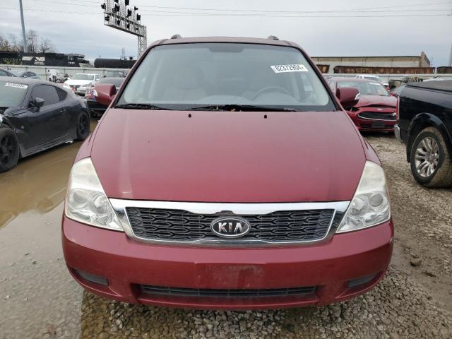 KNDMG4C75B6369336 - 2011 KIA SEDONA LX RED photo 5