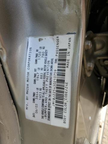 JM1BJ225430210759 - 2003 MAZDA PROTEGE DX Qızıl foto 12