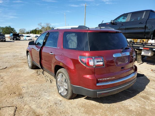 1GKKRSKD3HJ308705 - 2017 GMC ACADIA LIM SLT-2 BURGUNDY photo 2