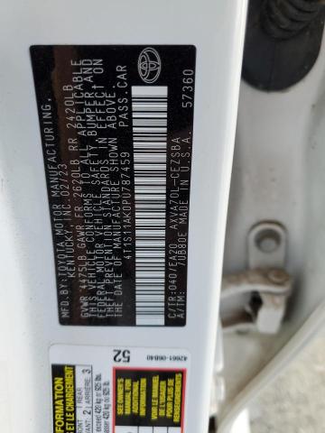 4T1S11AK0PU787459 - 2023 TOYOTA CAMRY SE NIGHT SHADE WHITE photo 12