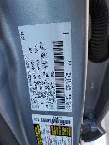 5TFHY5F16KX867812 - 2019 TOYOTA TUNDRA CREWMAX LIMITED SILVER photo 12