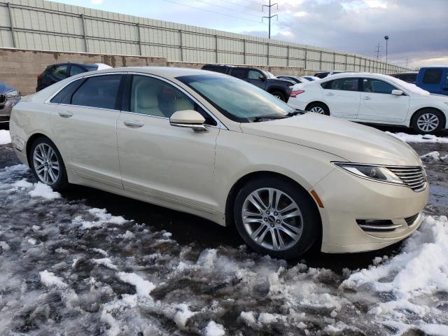 3LN6L2LU6ER814605 - 2014 LINCOLN MKZ HYBRID BEIGE photo 4