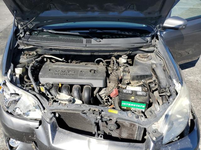 2T1KR32E27C673204 - 2007 TOYOTA COROLLA MA XR GRAY photo 11