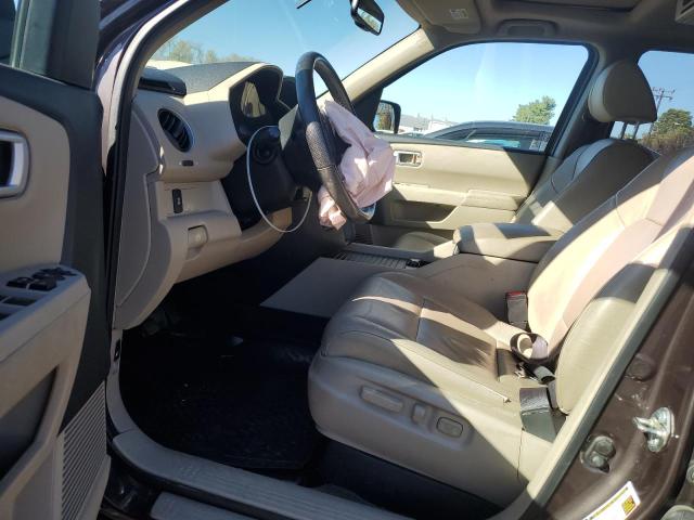 5FNYF4H58EB032969 - 2014 HONDA PILOT EXL BROWN photo 7