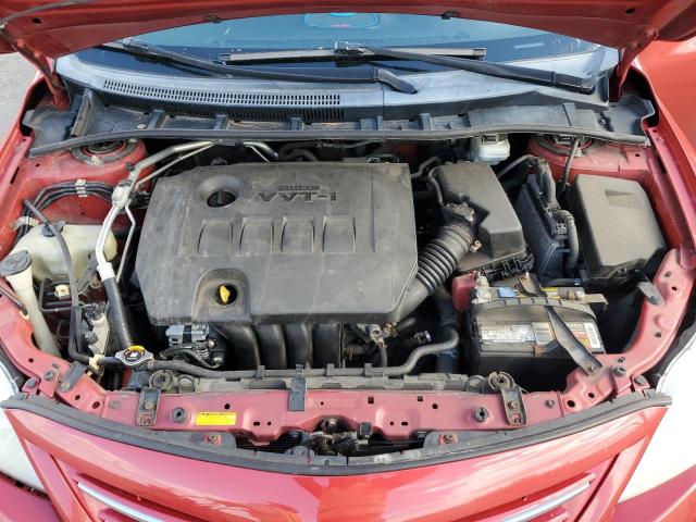 2T1BU4EE5DC953890 - 2013 TOYOTA COROLLA BASE Czerwony zdjęcie 11
