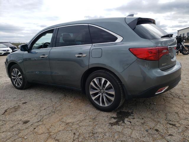 5FRYD4H48GB034624 - 2016 ACURA MDX TECHNOLOGY رمادي صورة 2