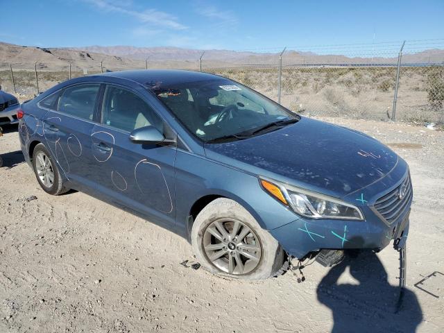 5NPE24AF1FH248117 - 2015 HYUNDAI SONATA SE BLUE photo 4