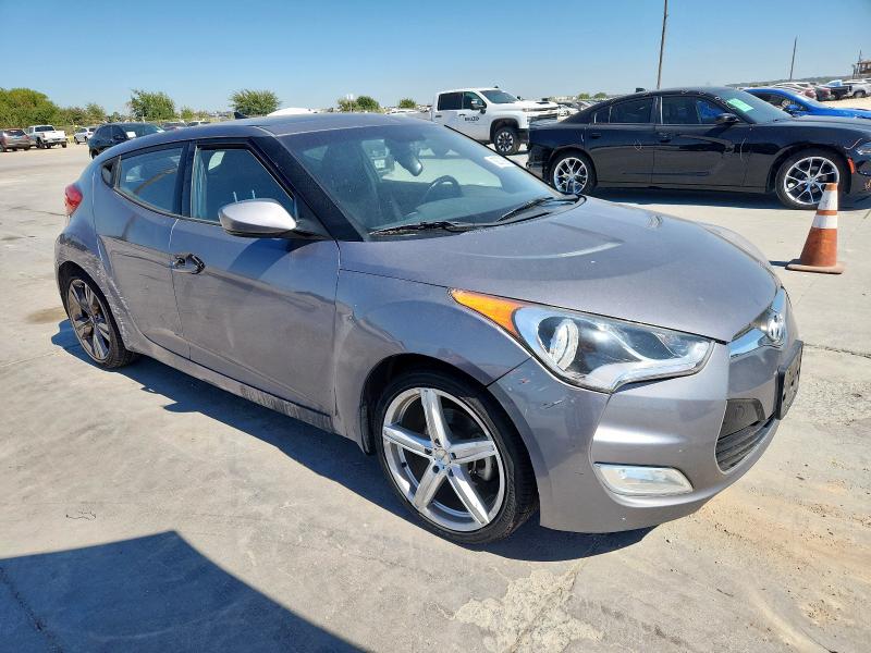 KMHTC6AD8FU240287 - 2015 HYUNDAI VELOSTER ნაცრისფერი ფოტო 4