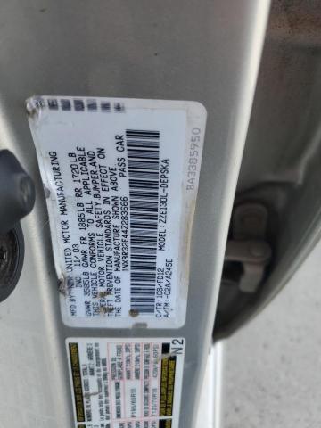 1NXBR32E44Z283666 - 2004 TOYOTA COROLLA CE SILVER photo 12