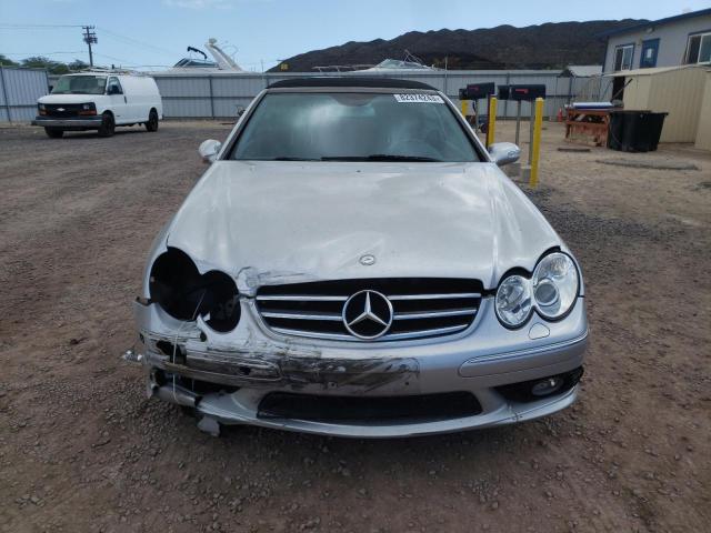 WDBTK75J65F135102 - 2005 MERCEDES-BENZ CLK 500 SILVER photo 5