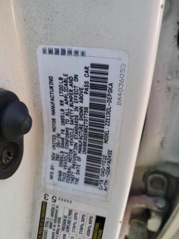 1NXBR32E86Z737758 - 2006 TOYOTA COROLLA CE WHITE photo 12