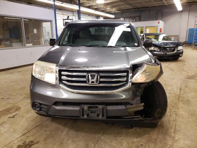 5FNYF3H25DB028683 - 2013 HONDA PILOT LX GRAY photo 5