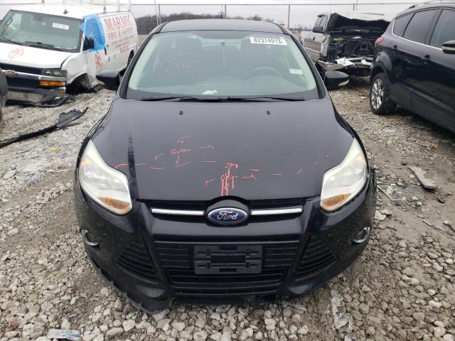 1FAHP3M26CL393247 - 2012 FORD FOCUS SEL BLACK photo 5