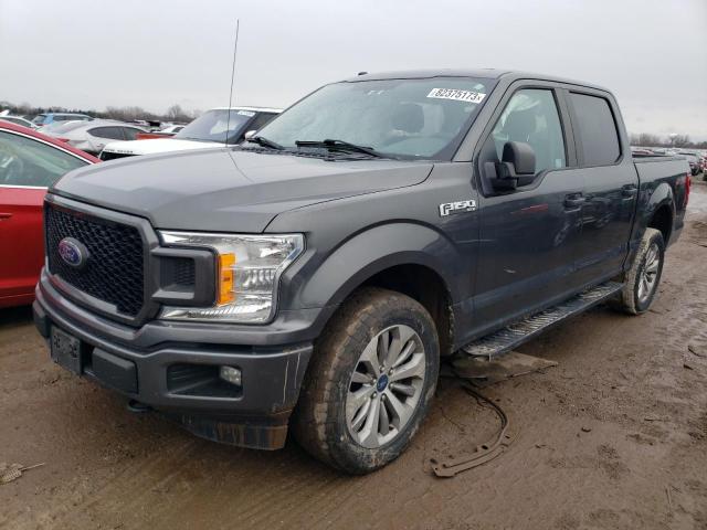 1FTEW1EP6JKF68811 - 2018 FORD F150 SUPERCREW GRAY photo 1