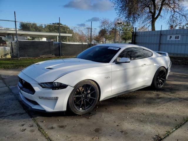 1FA6P8CF4K5106399 - 2019 FORD MUSTANG GT WHITE photo 1