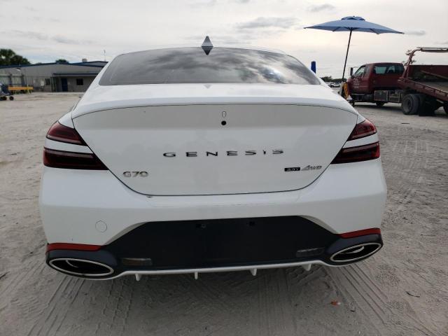 KMTG54TE6NU099875 - 2022 GENESIS G70 BASE WHITE photo 6