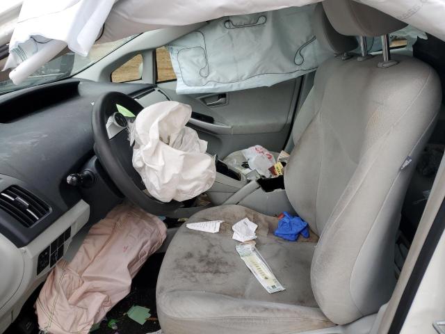 JTDKN3DU8F0463764 - 2015 TOYOTA PRIUS WHITE photo 7