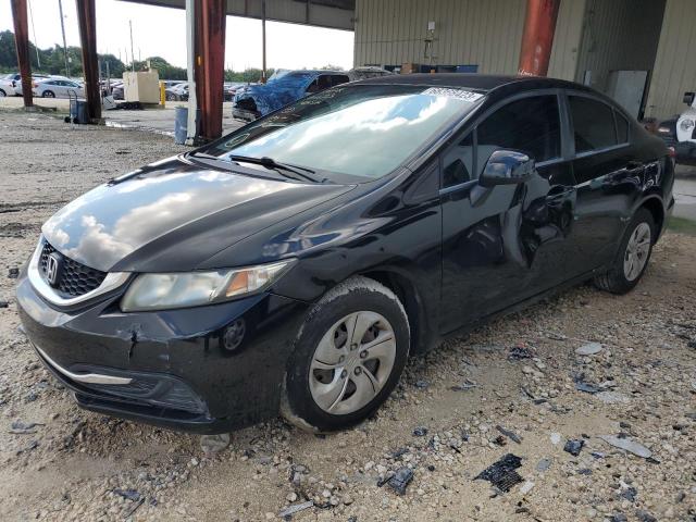 19XFB2F58DE051827 - 2013 HONDA CIVIC LX BLACK photo 1