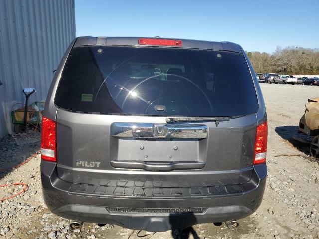 5FNYF3H52CB034904 - 2012 HONDA PILOT EXL GRAY photo 6