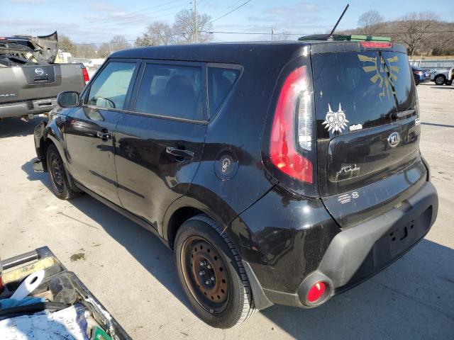 KNDJN2A26F7212824 - 2015 KIA SOUL BLACK photo 2