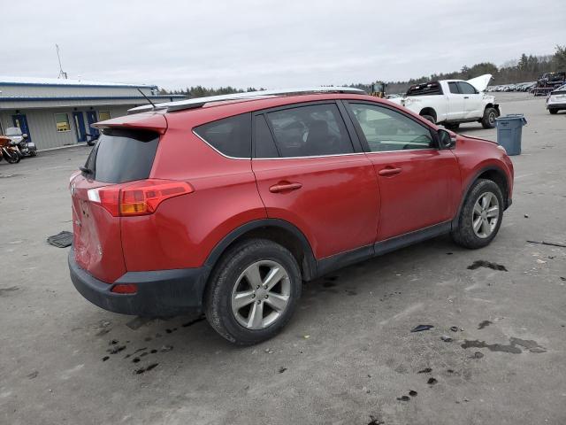 JTMRFREVXEJ009899 - 2014 TOYOTA RAV4 XLE MAROON photo 3