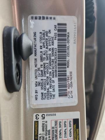 1NXBR32E96Z630413 - 2006 TOYOTA COROLLA CE TAN photo 12