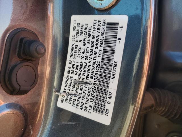 19XFB2F51DE014294 - 2013 HONDA CIVIC LX 石墨色 照片 12