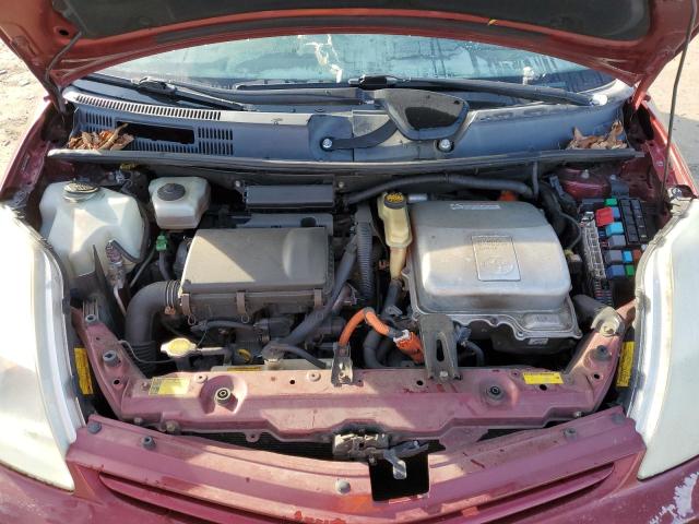 JTDKB20U257043450 - 2005 TOYOTA PRIUS RED photo 11