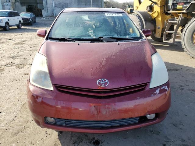 JTDKB20U257043450 - 2005 TOYOTA PRIUS RED photo 5