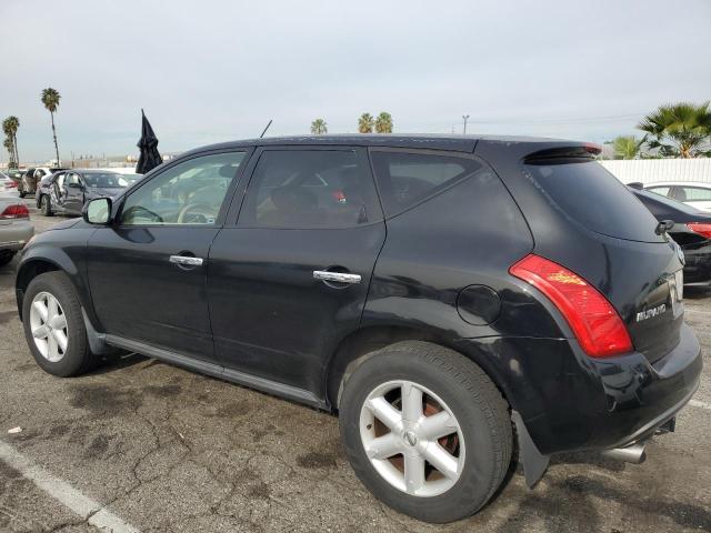 JN8AZ08W65W404030 - 2005 NISSAN MURANO SL BLACK photo 2