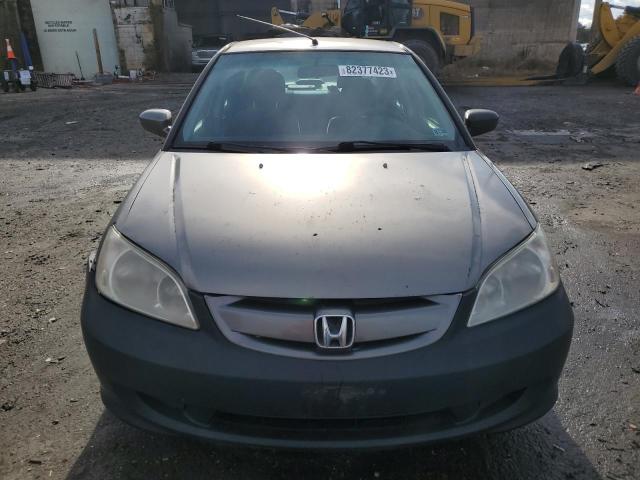 JHMES96675S015864 - 2005 HONDA CIVIC HYBRID SILVER photo 5