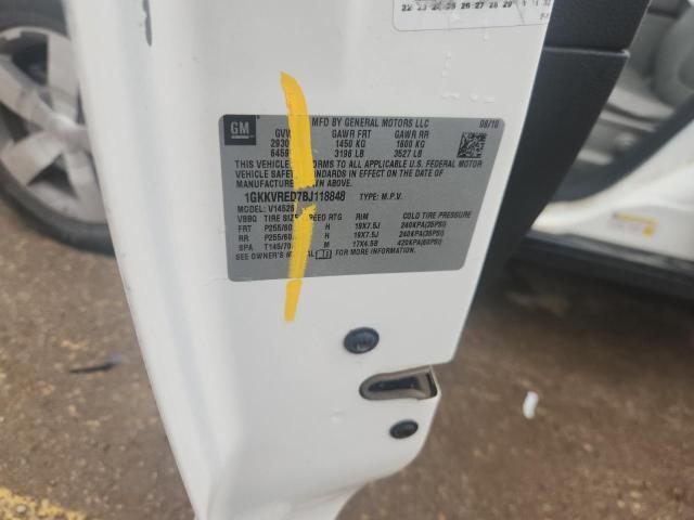 1GKKVRED7BJ118848 - 2011 GMC ACADIA SLT-1 Ақ фото 13