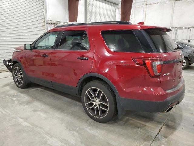 1FM5K8GT5GGB92401 - 2016 FORD EXPLORER SPORT RED photo 2