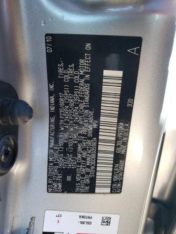 5TDYK3DC8BS059834 - 2011 TOYOTA SIENNA XLE SILVER photo 13