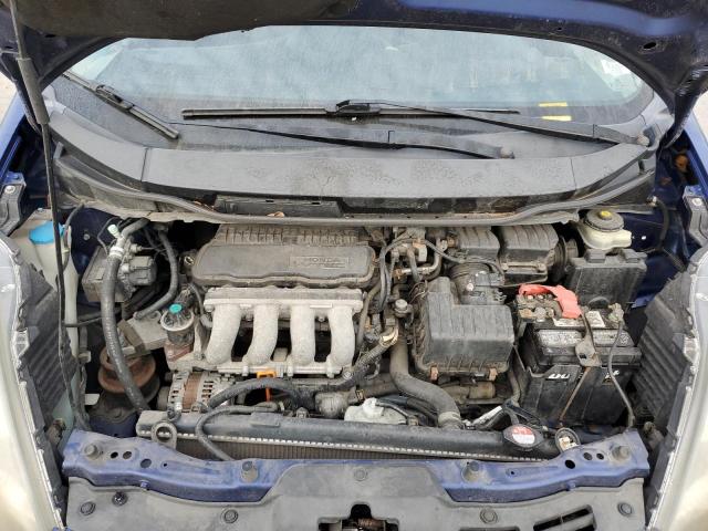 JHMGE8H23AS027041 - 2010 HONDA FIT BLUE photo 11