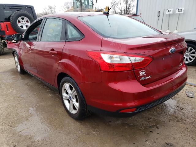 1FADP3F27EL310150 - 2014 FORD FOCUS SE MAROON photo 2