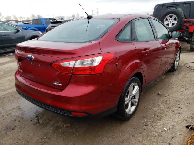 1FADP3F27EL310150 - 2014 FORD FOCUS SE MAROON photo 3