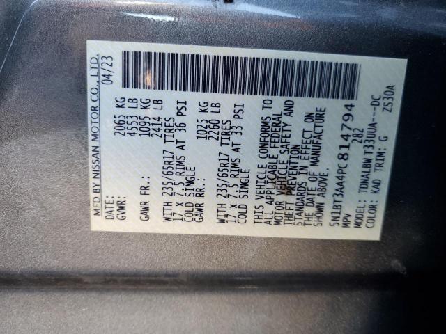 5N1BT3AA4PC814794 - 2023 NISSAN ROGUE S SILVER photo 12