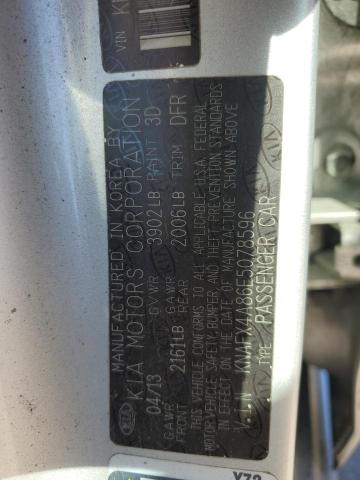 KNAFX4A86E5078596 - 2014 KIA FORTE EX 银色 照片 12