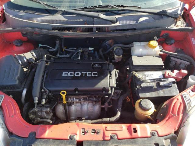 KL1TD5DE9AB113320 - 2010 CHEVROLET AVEO LS Kırmızı fotoğraf 11